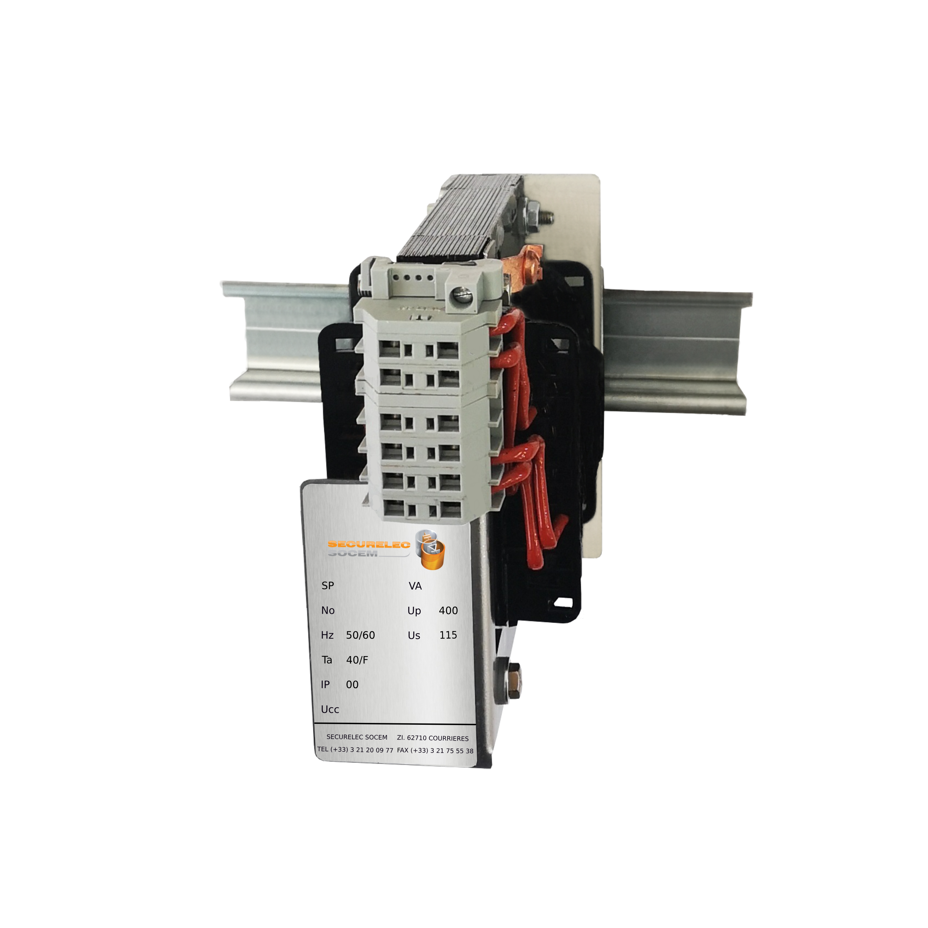 Transformateur Monophasé de Séparation - "T-Modul"  2 fois plus petit, modulaire, rapide à installer sur un rail DIN, rapide à câbler grâce aux bornes ressort Puissance de 40 VA à 250 VA Tension Primaire 400 V // Tension Secondaire 115 V